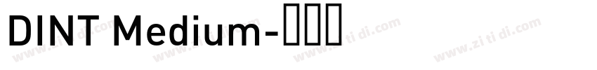 DINT Medium字体转换